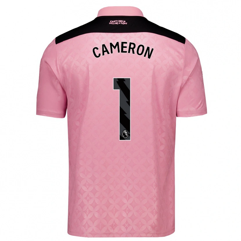 Danxen Homem Camisola Dan Cameron #1 Lightpink Preto Alternativa 2026/27 Camisa