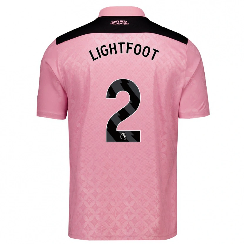 Danxen Homem Camisola Archie Lightfoot #2 Lightpink Preto Alternativa 2026/27 Camisa