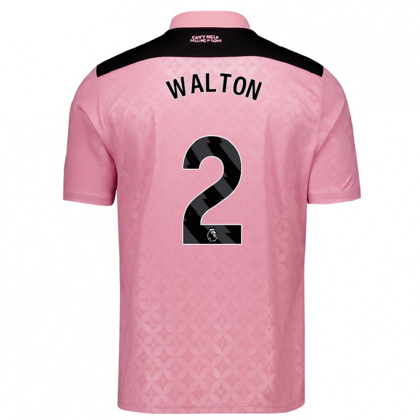 Danxen Homem Camisola Robert Walton #2 Lightpink Preto Alternativa 2026/27 Camisa