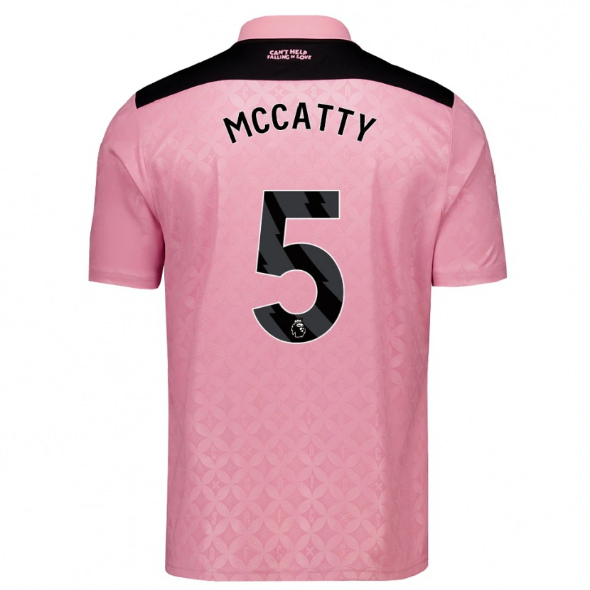 Danxen Homem Camisola Grace Mccatty #5 Lightpink Preto Alternativa 2026/27 Camisa