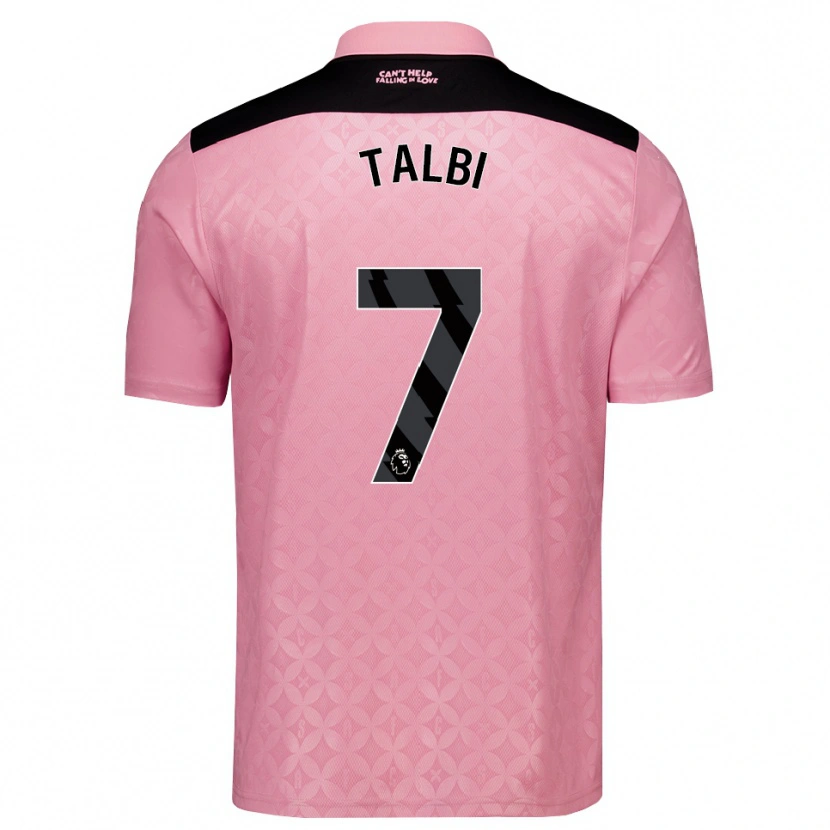 Danxen Homem Camisola Chemsdine Talbi #7 Lightpink Preto Alternativa 2026/27 Camisa