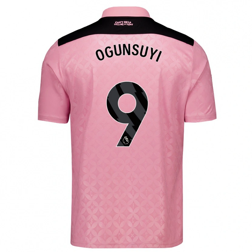 Danxen Homem Camisola Trey Samuel-Ogunsuyi #9 Lightpink Preto Alternativa 2026/27 Camisa