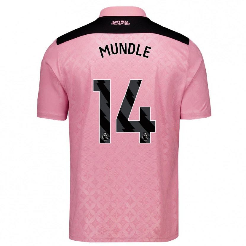 Danxen Homem Camisola Romaine Mundle #14 Lightpink Preto Alternativa 2026/27 Camisa