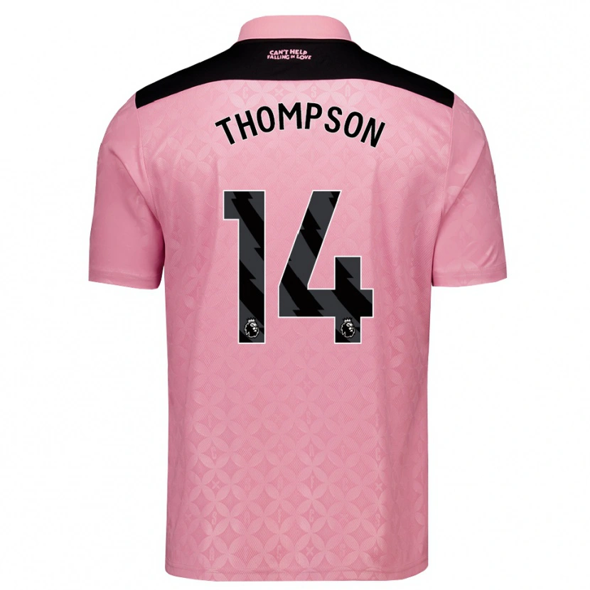 Danxen Homem Camisola Harvey Thompson #14 Lightpink Preto Alternativa 2026/27 Camisa