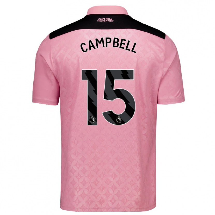 Danxen Homem Camisola Lewis Campbell #15 Lightpink Preto Alternativa 2026/27 Camisa