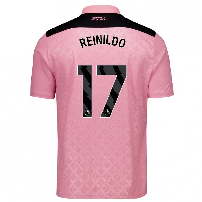Danxen Homem Camisola Reinildo Mandava #17 Lightpink Preto Alternativa 2026/27 Camisa