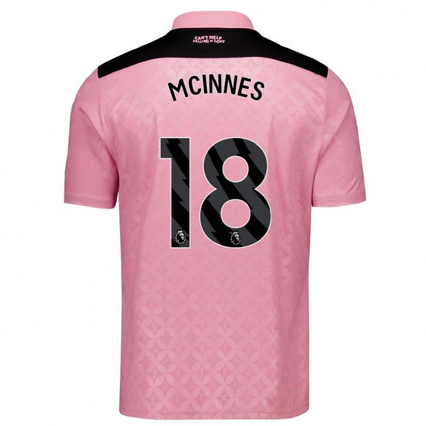 Danxen Homem Camisola Libby Mcinnes #18 Lightpink Preto Alternativa 2026/27 Camisa