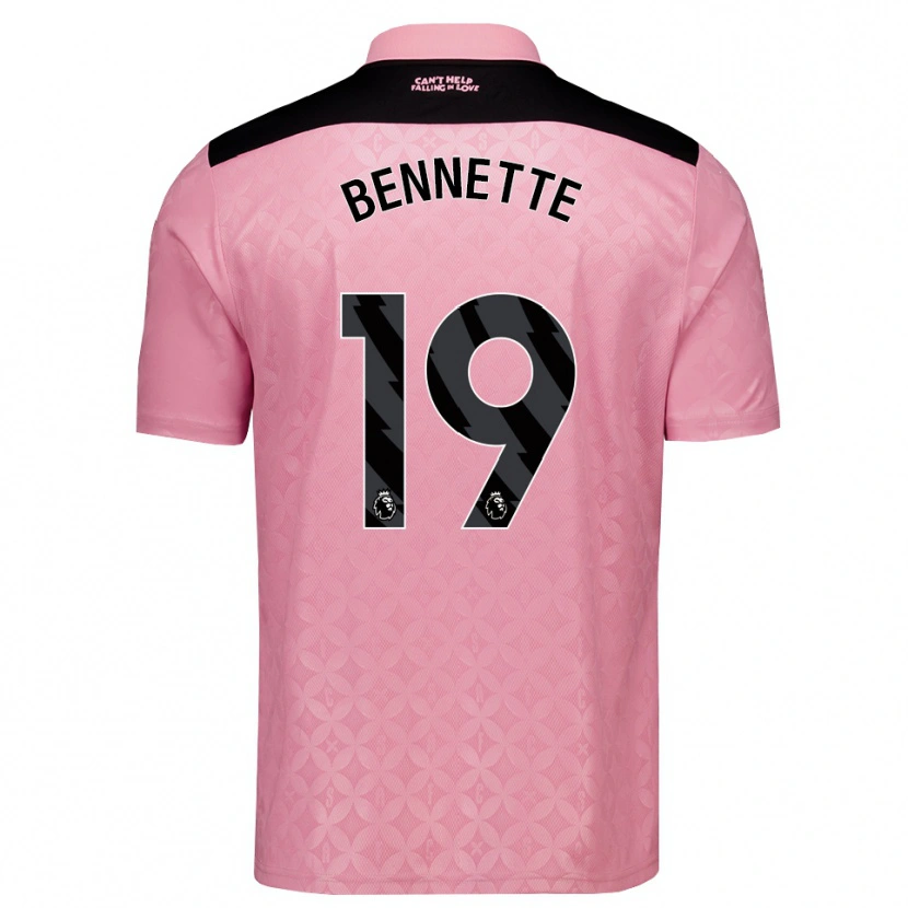 Danxen Homem Camisola Jewison Bennette #19 Lightpink Preto Alternativa 2026/27 Camisa