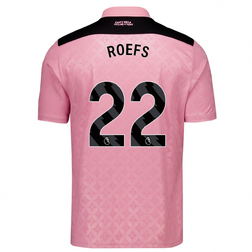Danxen Homem Camisola Robin Roefs #22 Lightpink Preto Alternativa 2026/27 Camisa