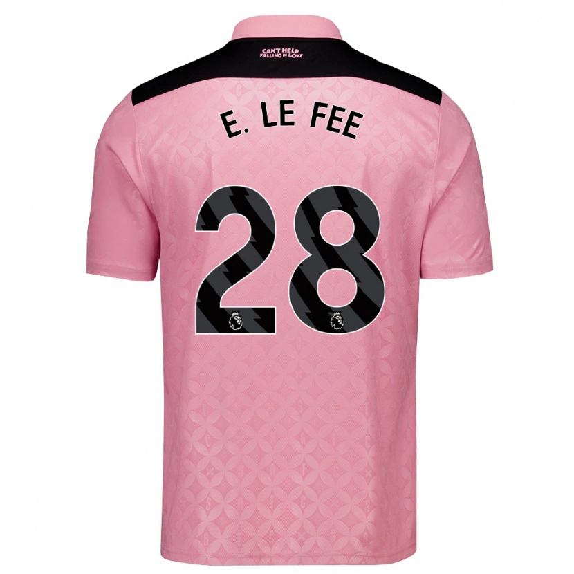Danxen Homem Camisola Enzo Le Fée #28 Lightpink Preto Alternativa 2026/27 Camisa