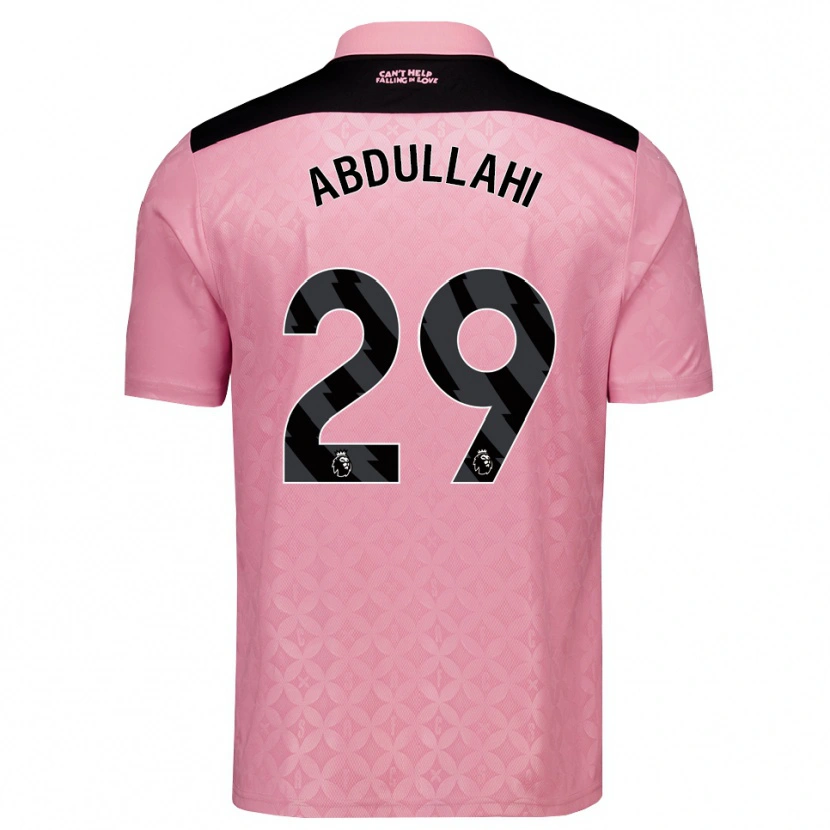 Danxen Homem Camisola Ahmed Abdullahi #29 Lightpink Preto Alternativa 2026/27 Camisa
