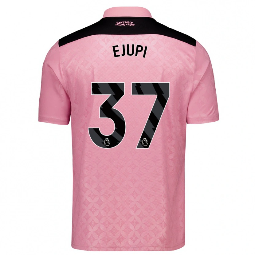 Danxen Homem Camisola Elizabeta Ejupi #37 Lightpink Preto Alternativa 2026/27 Camisa