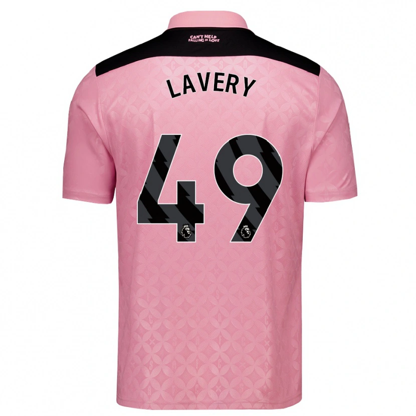 Danxen Homem Camisola Thomas Lavery #49 Lightpink Preto Alternativa 2026/27 Camisa