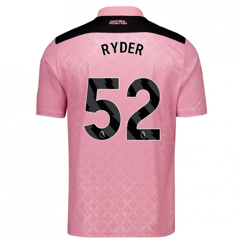 Danxen Homem Camisola Joe Ryder #52 Lightpink Preto Alternativa 2026/27 Camisa