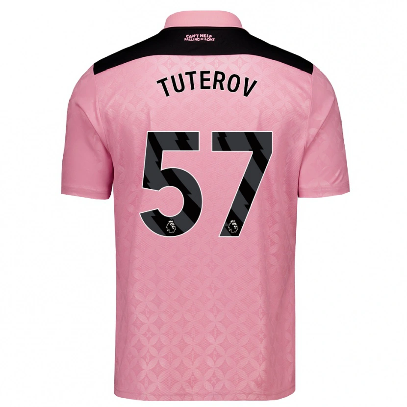 Danxen Homem Camisola Timur Tuterov #57 Lightpink Preto Alternativa 2026/27 Camisa