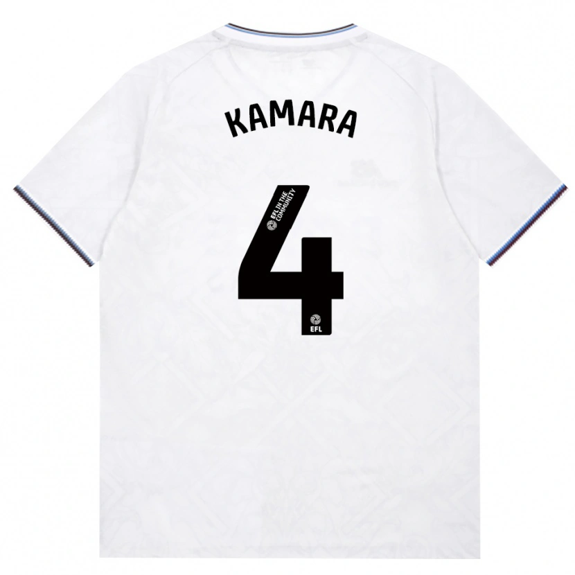 Danxen Homem Camisola Aaron Kamara #4 Borgonha Branco Alternativa 2026/27 Camisa