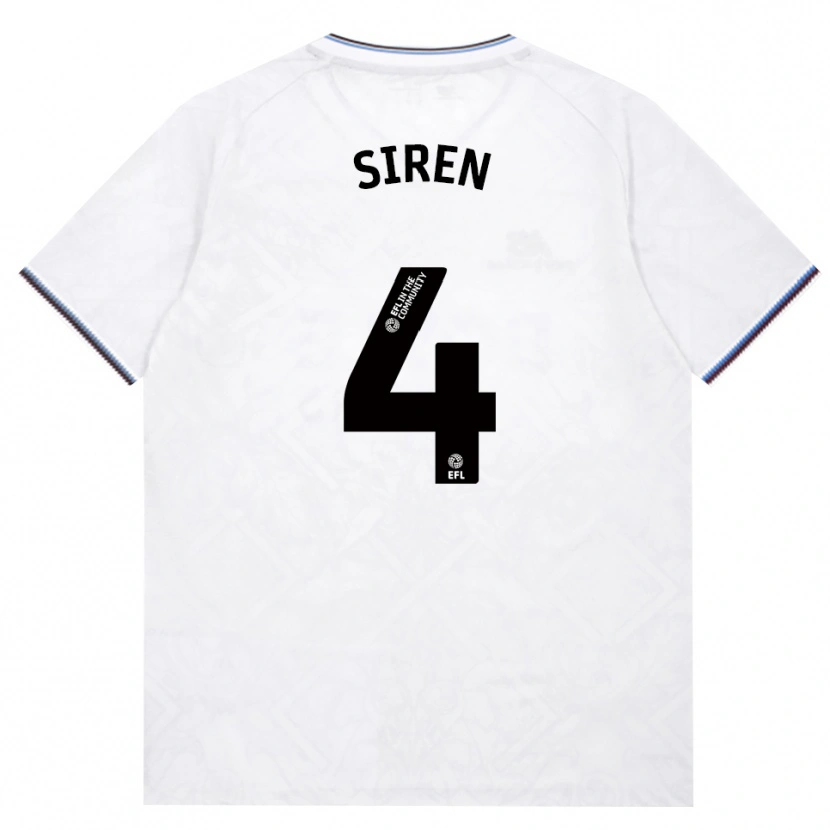 Danxen Homem Camisola Oona Siren #4 Borgonha Branco Alternativa 2026/27 Camisa