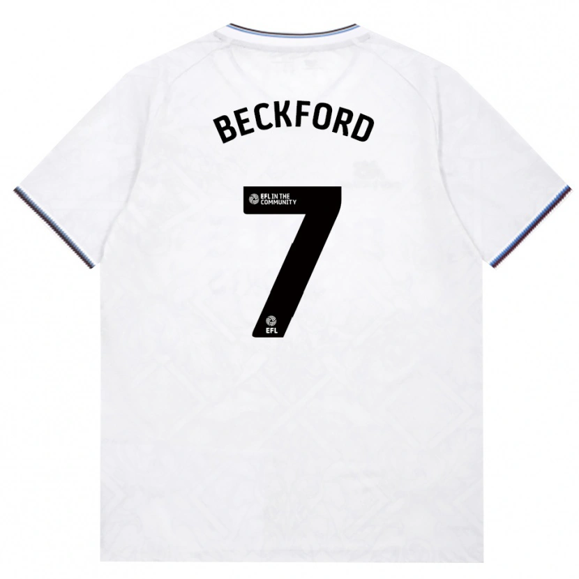 Danxen Homem Camisola Lewis Beckford #7 Borgonha Branco Alternativa 2026/27 Camisa