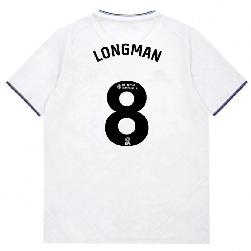 Danxen Homem Camisola Jude Longman #8 Borgonha Branco Alternativa 2026/27 Camisa
