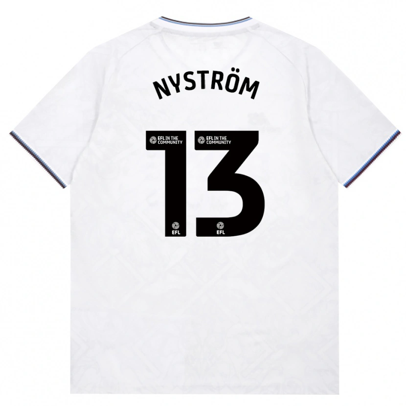 Danxen Homem Camisola Eva Nyström #13 Borgonha Branco Alternativa 2026/27 Camisa