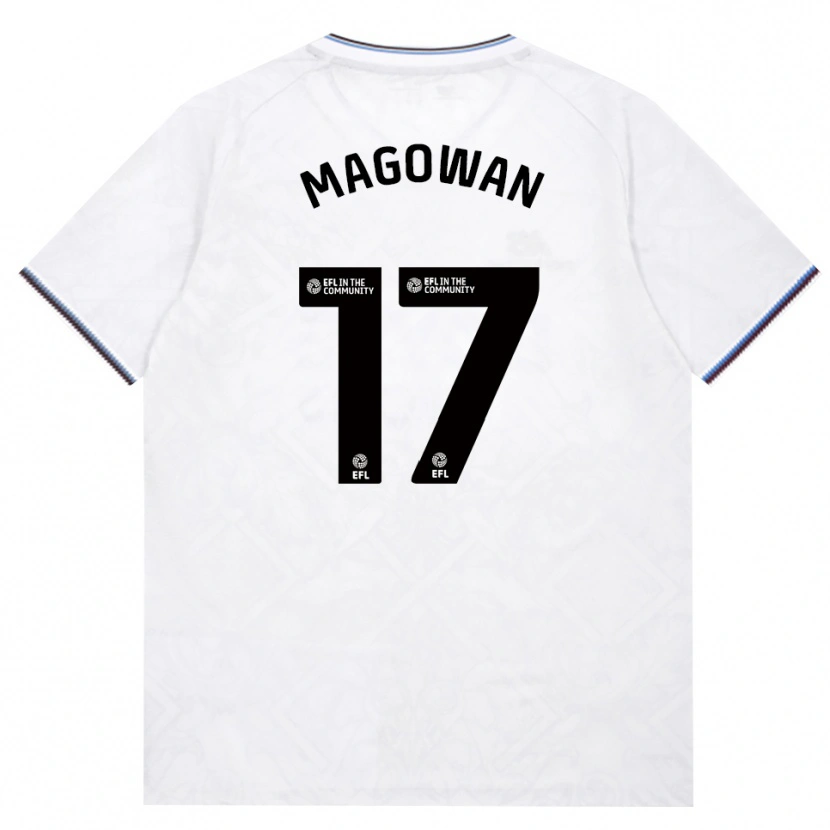 Danxen Homem Camisola Zak Magowan #17 Borgonha Branco Alternativa 2026/27 Camisa
