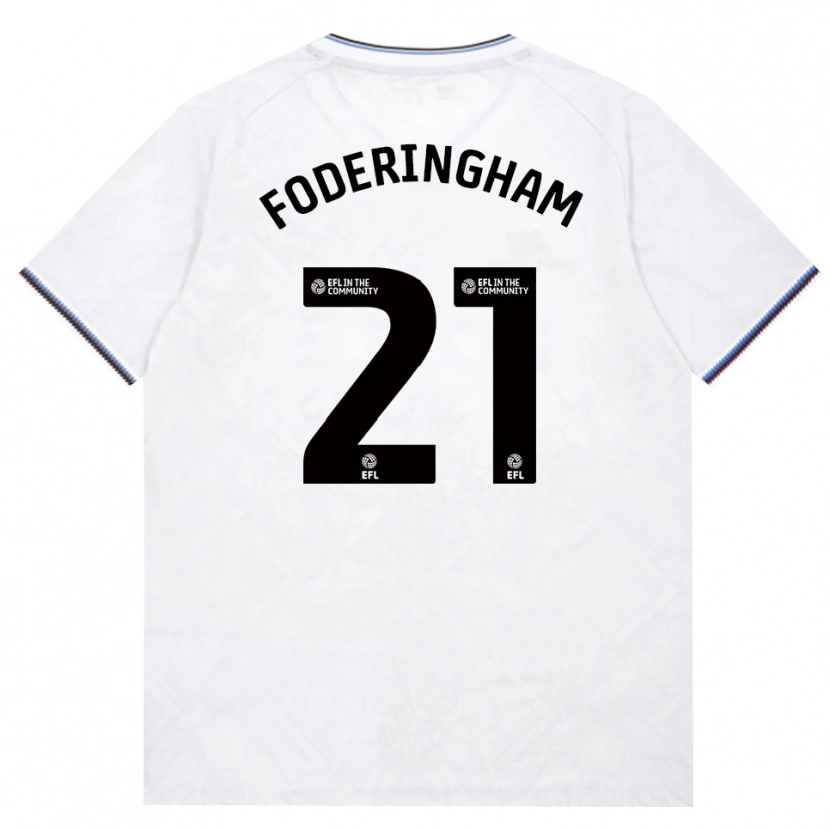 Danxen Homem Camisola Wes Foderingham #21 Borgonha Branco Alternativa 2026/27 Camisa