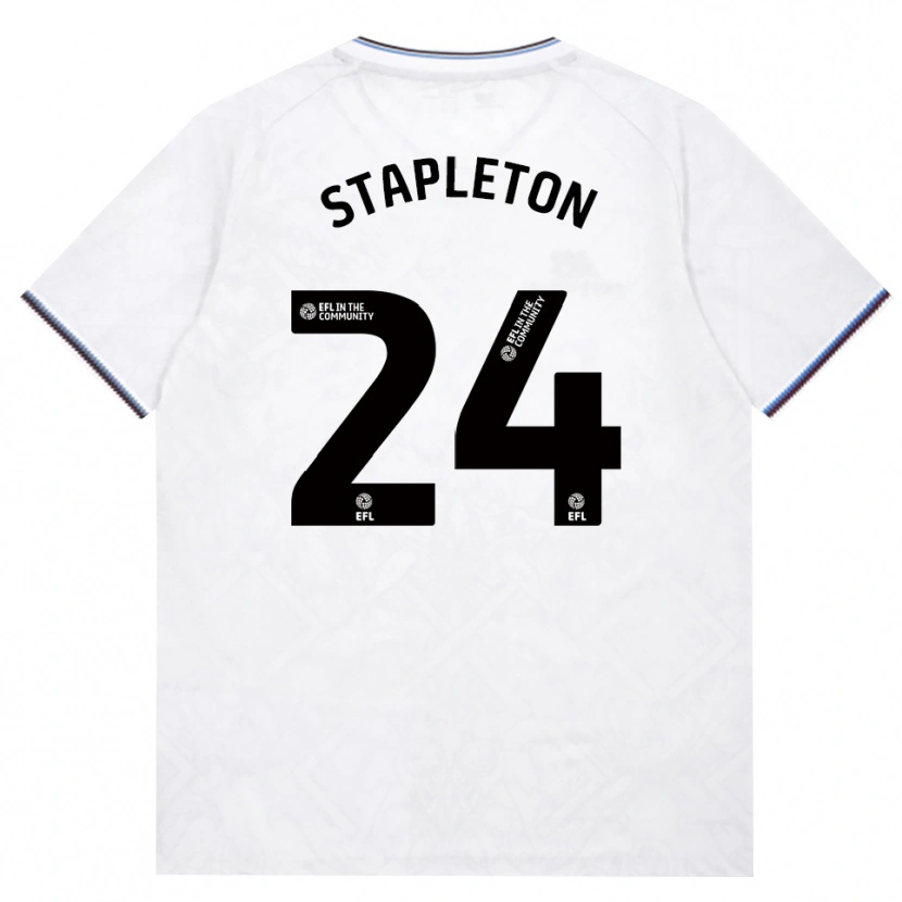 Danxen Homem Camisola Jessie Stapleton #24 Borgonha Branco Alternativa 2026/27 Camisa