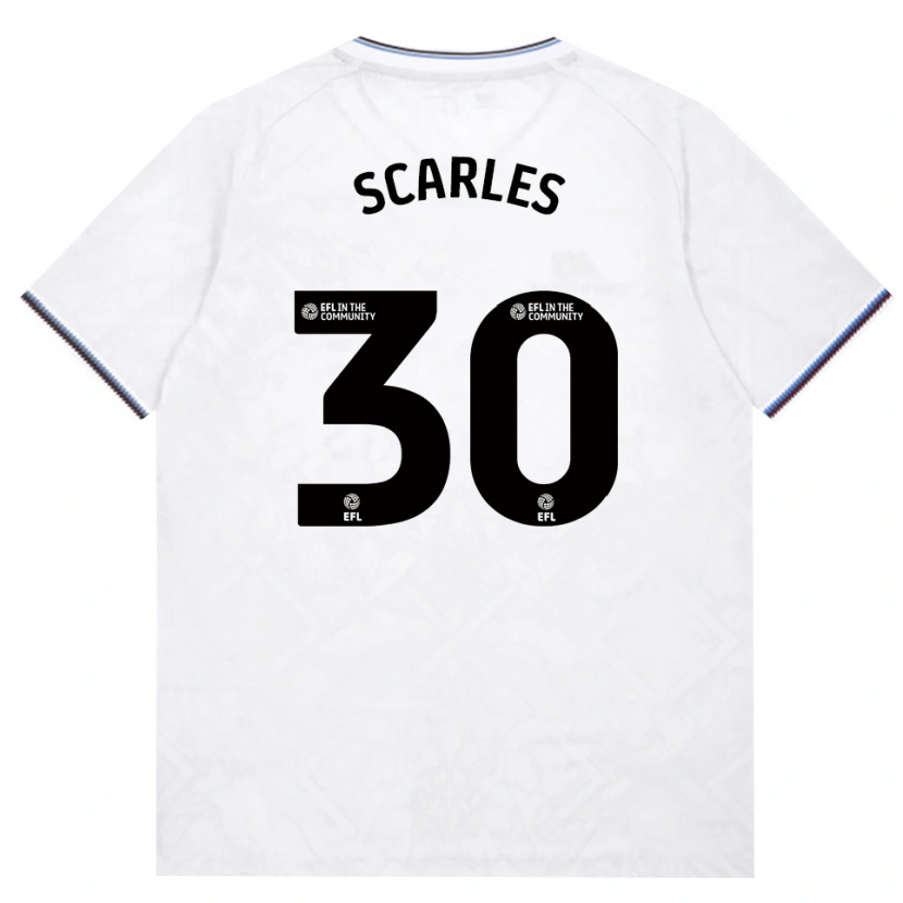 Danxen Homem Camisola Oliver Scarles #30 Borgonha Branco Alternativa 2026/27 Camisa