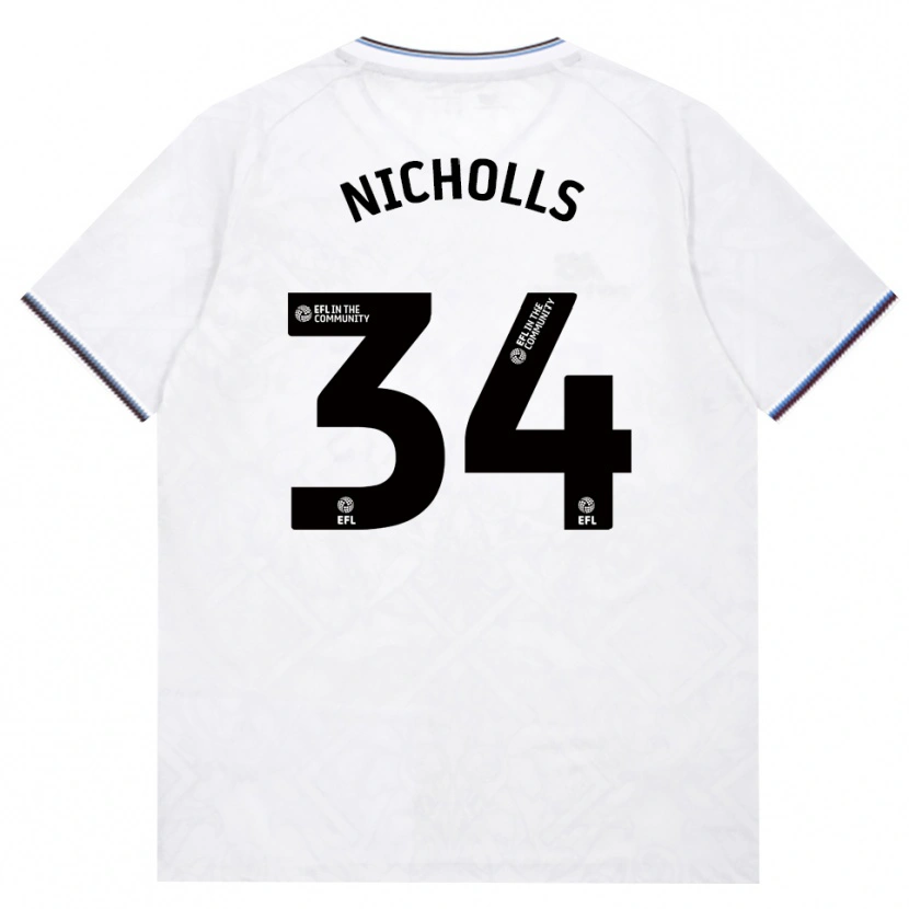 Danxen Homem Camisola Macey Nicholls #34 Borgonha Branco Alternativa 2026/27 Camisa