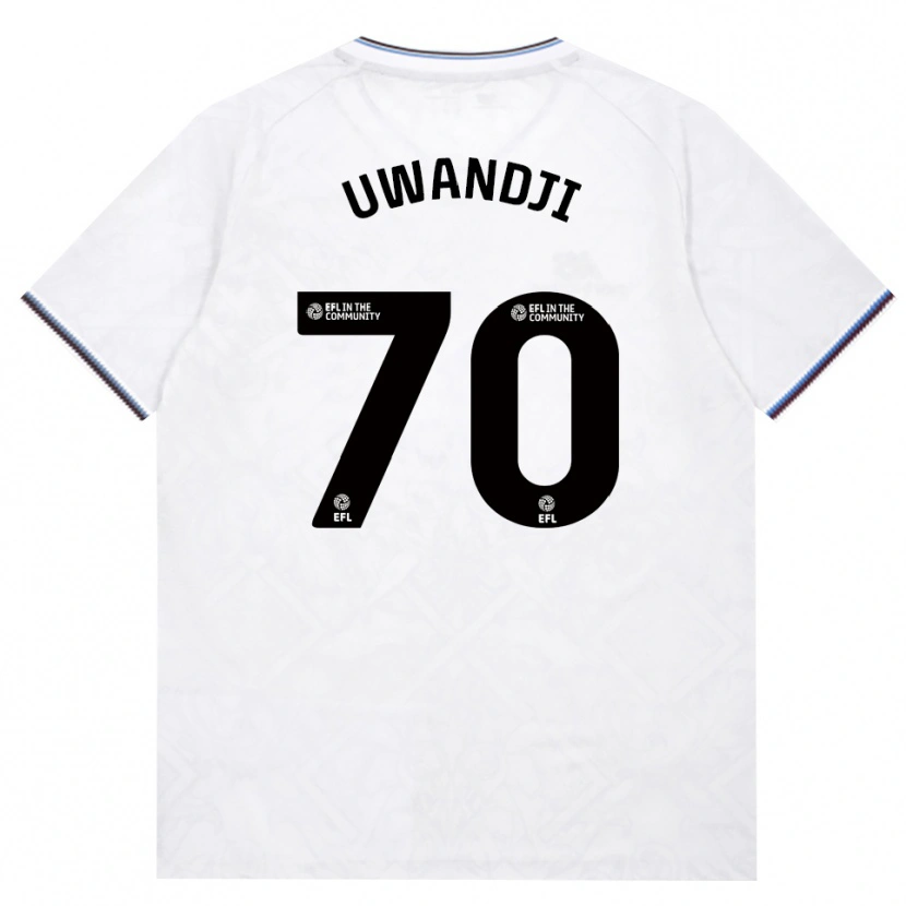 Danxen Homem Camisola Blaise Uwandji #70 Borgonha Branco Alternativa 2026/27 Camisa