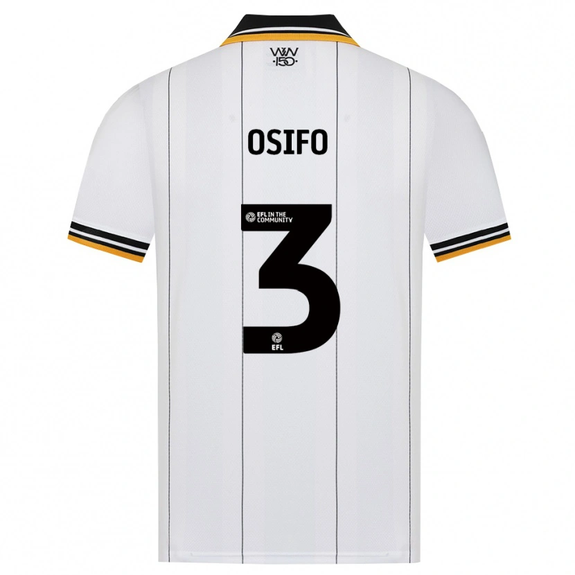 Danxen Homem Camisola David Osifo #3 Laranja Branco Preto Alternativa 2026/27 Camisa