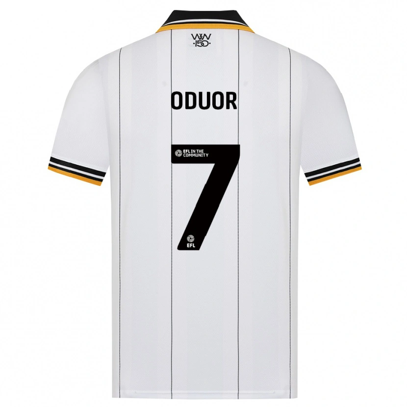 Danxen Homem Camisola Clive Oduor #7 Laranja Branco Preto Alternativa 2026/27 Camisa