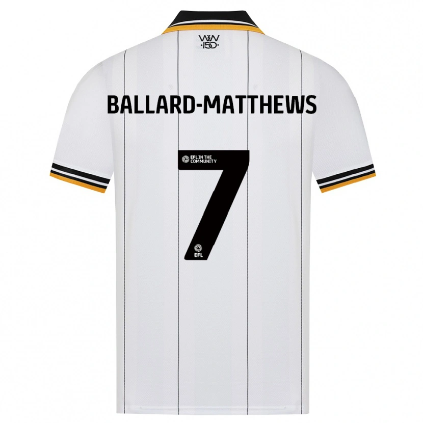 Danxen Homem Camisola Emilio Ballard-Matthews #7 Laranja Branco Preto Alternativa 2026/27 Camisa