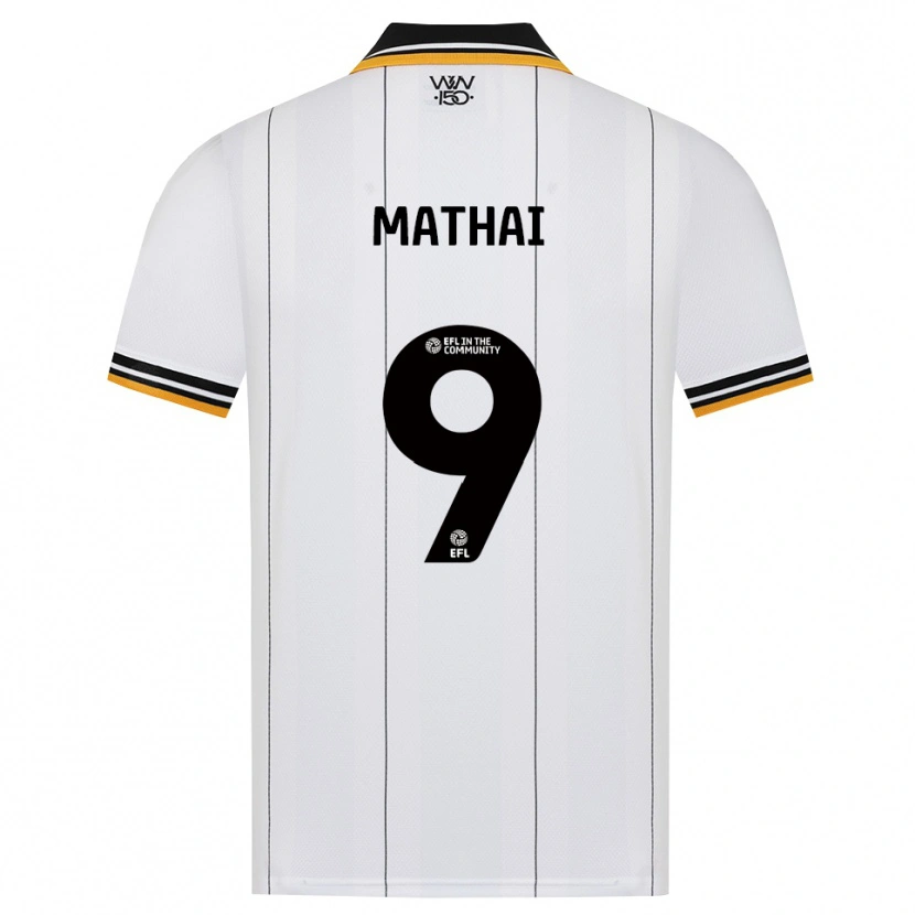 Danxen Homem Camisola Junior Mathai #9 Laranja Branco Preto Alternativa 2026/27 Camisa