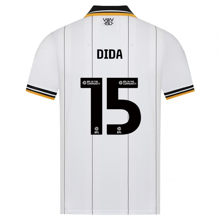 Danxen Homem Camisola Kledi Dida #15 Laranja Branco Preto Alternativa 2026/27 Camisa