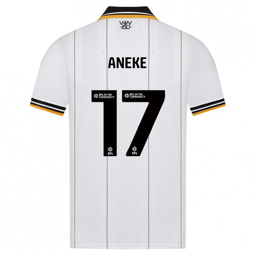 Danxen Homem Camisola Aaron Aneke #17 Laranja Branco Preto Alternativa 2026/27 Camisa