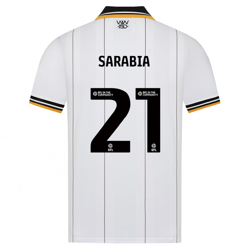 Danxen Homem Camisola Pablo Sarabia #21 Laranja Branco Preto Alternativa 2026/27 Camisa
