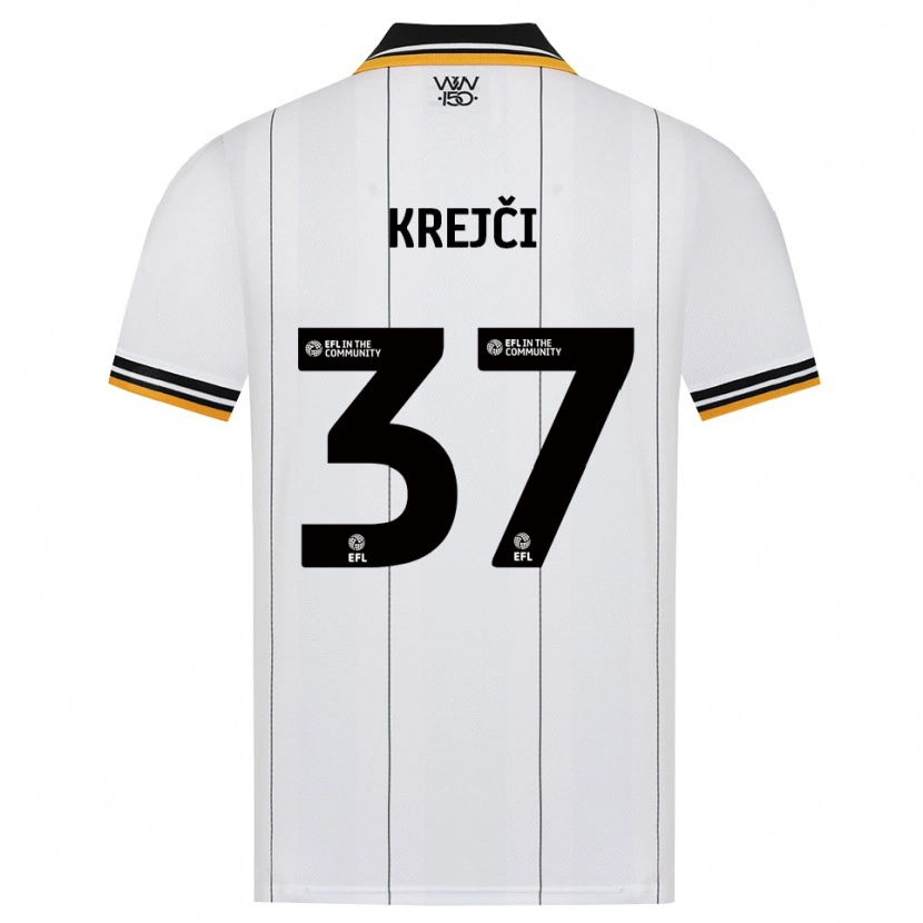 Danxen Homem Camisola Ladislav Krejci #37 Laranja Branco Preto Alternativa 2026/27 Camisa