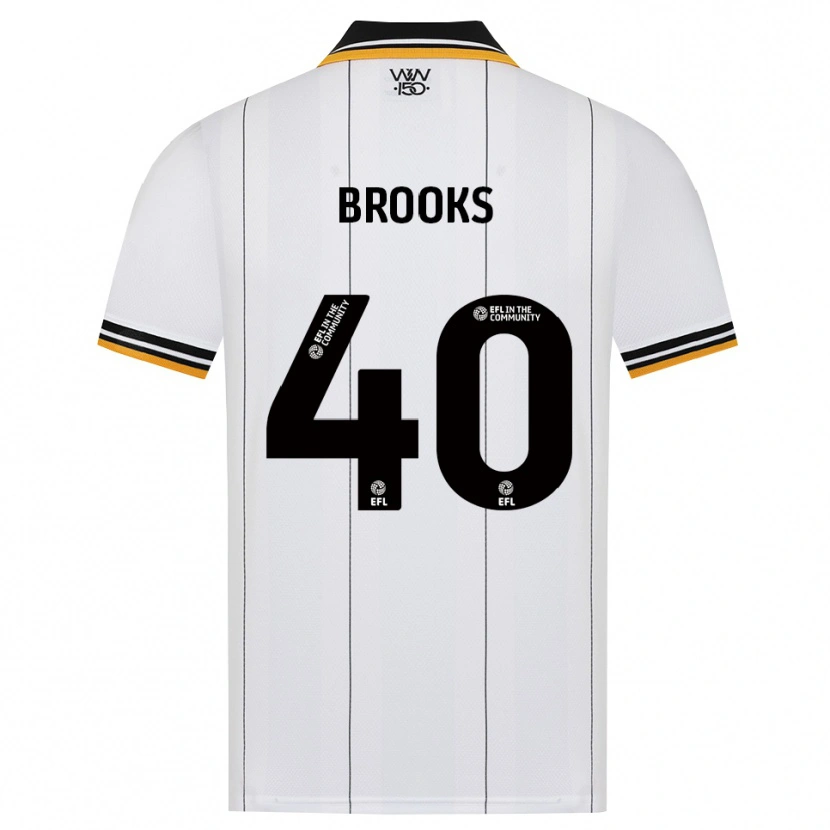 Danxen Homem Camisola Alfie Brooks #40 Laranja Branco Preto Alternativa 2026/27 Camisa