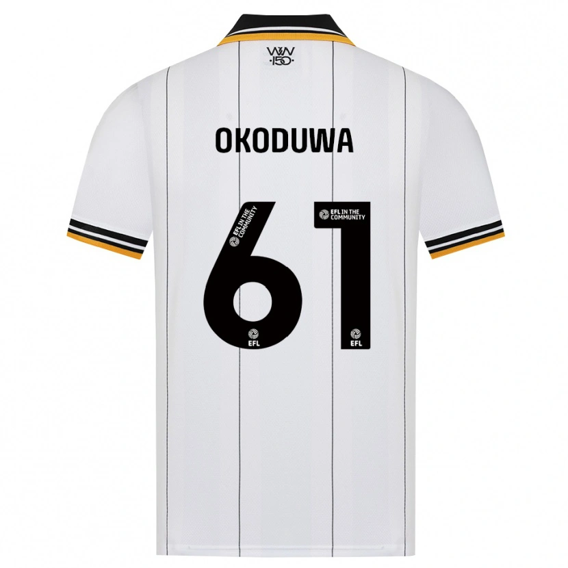 Danxen Homem Camisola Wesley Okoduwa #61 Laranja Branco Preto Alternativa 2026/27 Camisa