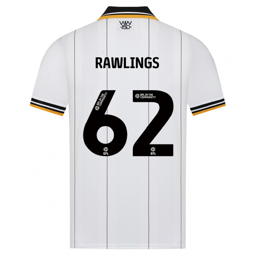 Danxen Homem Camisola Luke Rawlings #62 Laranja Branco Preto Alternativa 2026/27 Camisa