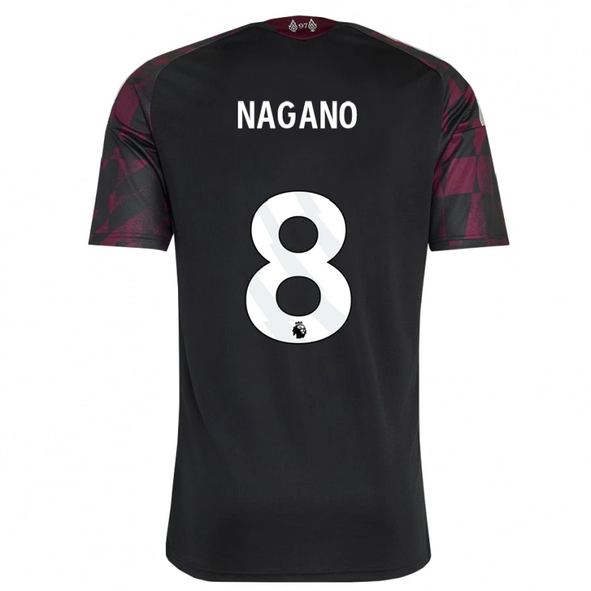 Danxen Homem Camisola Fūka Nagano #8 Preto Branco Roxo Terceiro 2026/27 Camisa