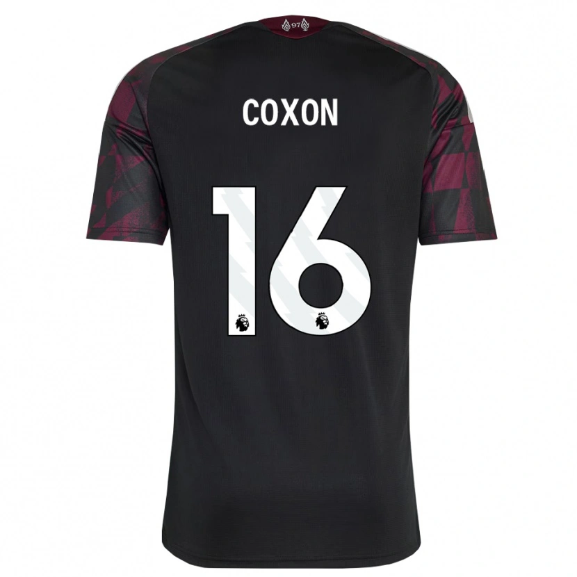 Danxen Homem Camisola Zak Coxon #16 Preto Branco Roxo Terceiro 2026/27 Camisa