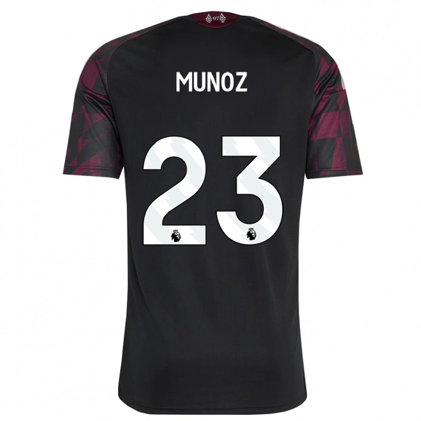 Danxen Homem Camisola Víctor Muñoz #23 Preto Branco Roxo Terceiro 2026/27 Camisa