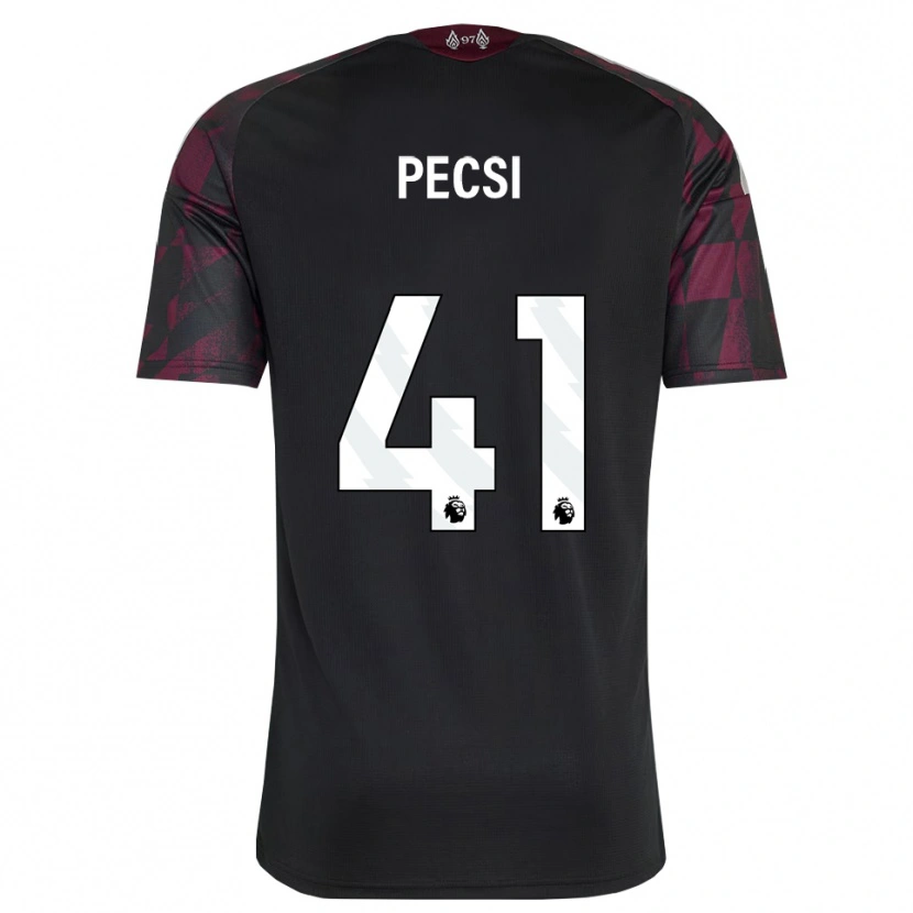 Danxen Homem Camisola Ármin Pécsi #41 Preto Branco Roxo Terceiro 2026/27 Camisa