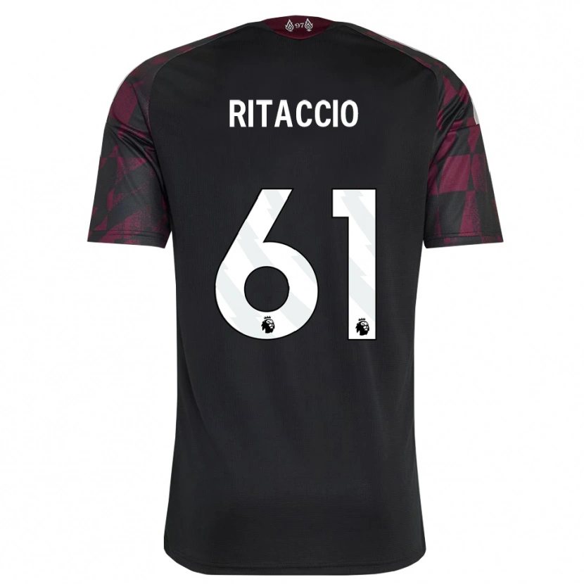 Danxen Homem Camisola Matteo Ritaccio #61 Preto Branco Roxo Terceiro 2026/27 Camisa