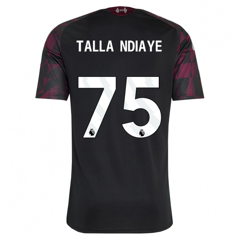 Danxen Homem Camisola Mor Talla Ndiaye #75 Preto Branco Roxo Terceiro 2026/27 Camisa