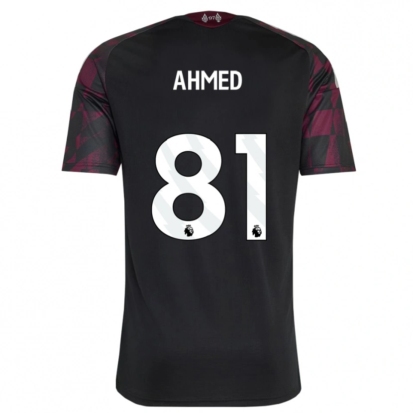 Danxen Homem Camisola Karim Ahmed #81 Preto Branco Roxo Terceiro 2026/27 Camisa