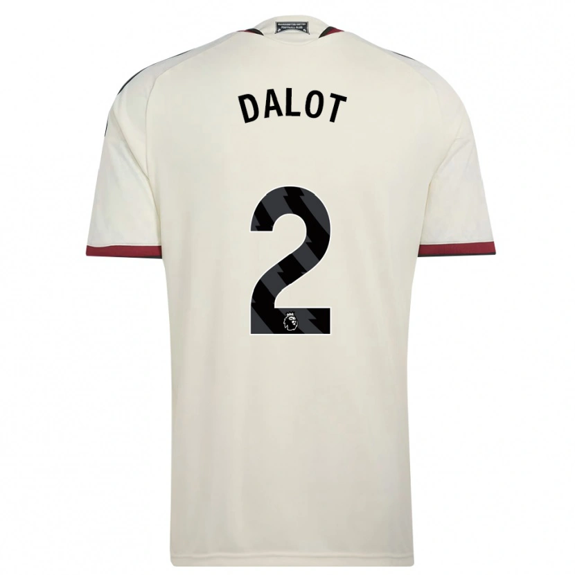Danxen Homem Camisola Diogo Dalot #2 Beige Preto Vermelho Terceiro 2026/27 Camisa