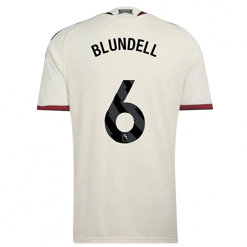 Danxen Homem Camisola Hannah Blundell #6 Beige Preto Vermelho Terceiro 2026/27 Camisa